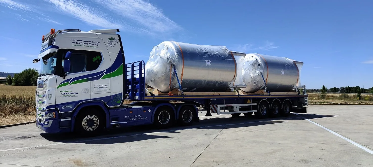 Uitzonderlijk transport door Europa